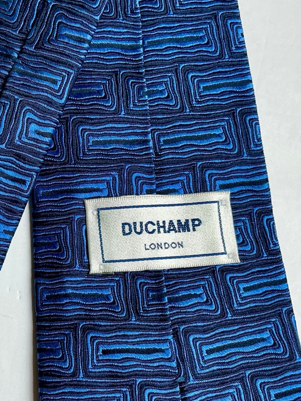 DUCHAMP London gorgeous royal blue all silkTie made in England 🏴